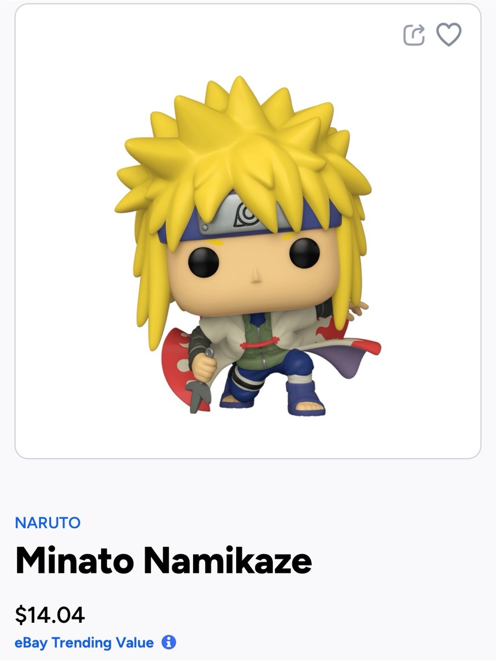 Minato Namikaze Funko Pop! Vinyl Figure - Yellow-935